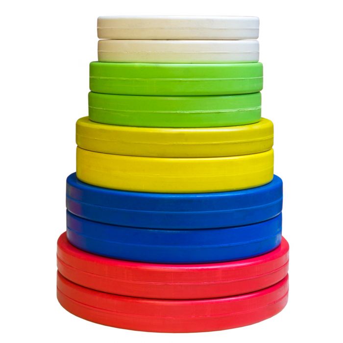 strength-shop-gummierte-hantelscheiben-set-farbig-15kg image 2