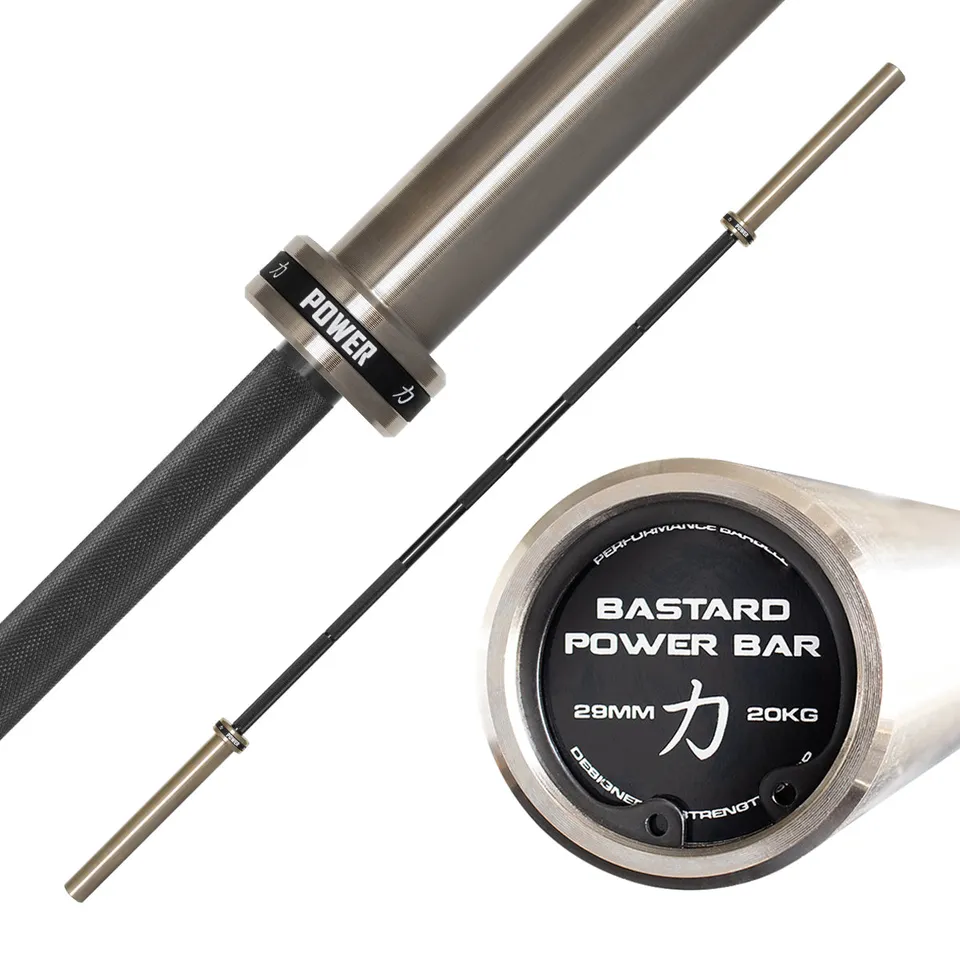 strength-shop-bastard-power-bar-powerlifting-langhantelstange-schwarzes-chrom-br image 1