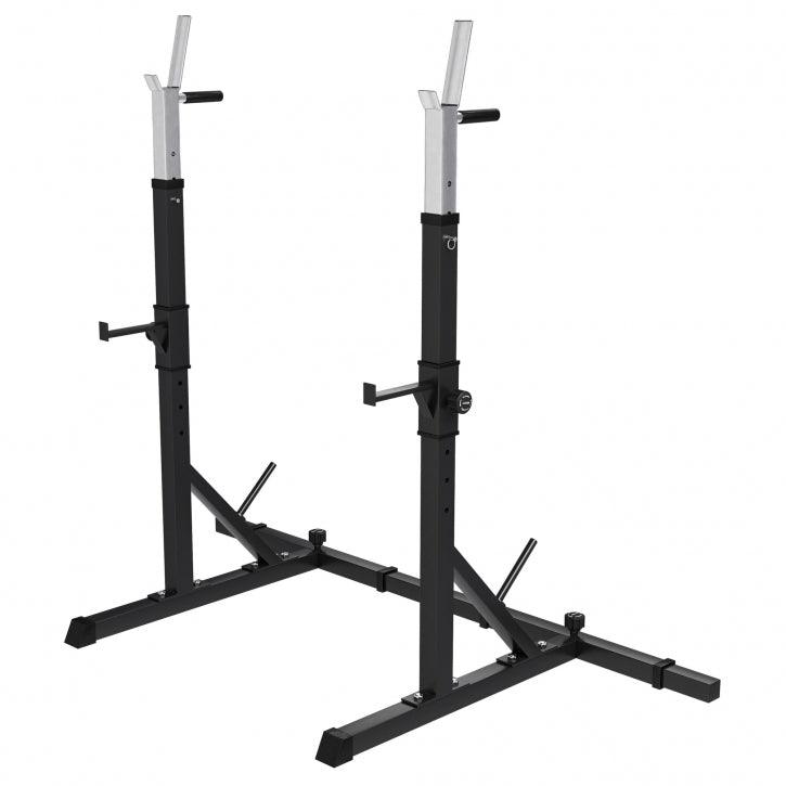 gorilla-sports-squat-rack-verstellbar-in-h-he-und-breite-inkl-hantelscheibenabla image 1