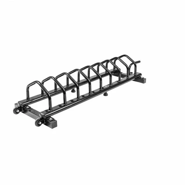 gorilla-sports-hantelscheibenst-nder-mobil-mit-rollen-und-8-f-chern-schwarz image 1