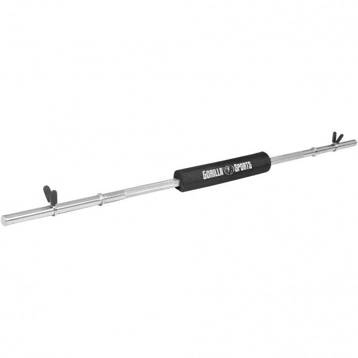 gorilla-sports-langhantel-170-cm-mit-nackenpolster-und-federverschl-ssen image 1