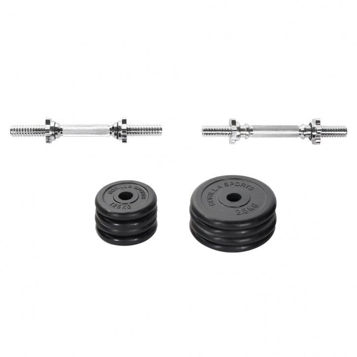 gorilla-sports-kurzhantel-set-gummi-20-kg-mit-sternverschl-ssen-2 image 4
