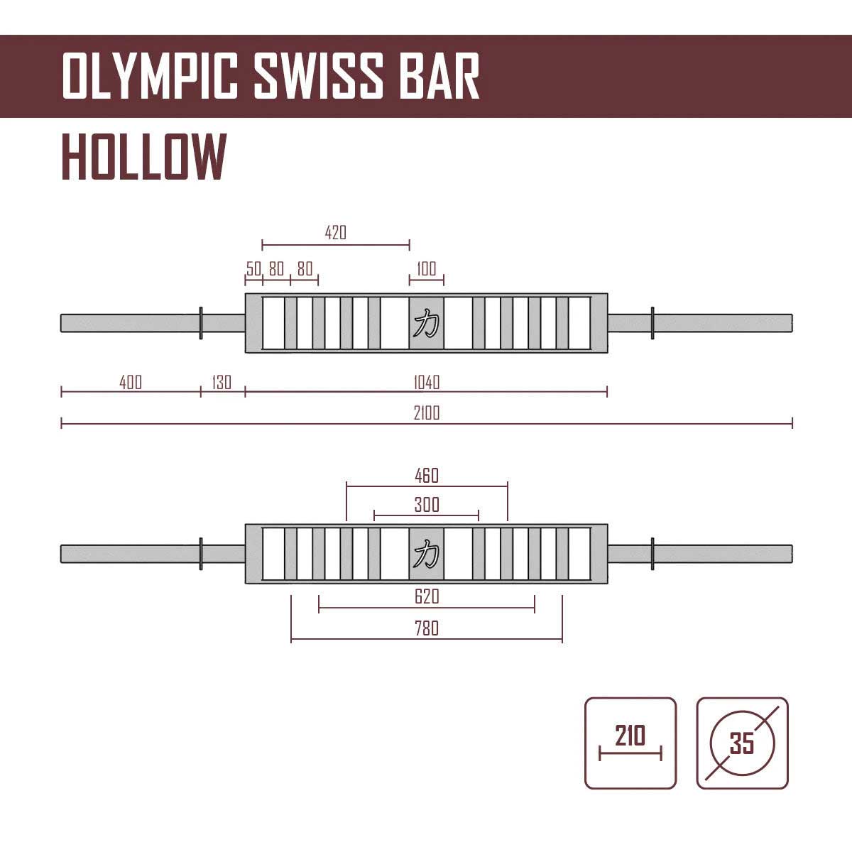 strength-shop-olympia-swiss-bar-15-5kg-multigriff-spezialhantel image 2