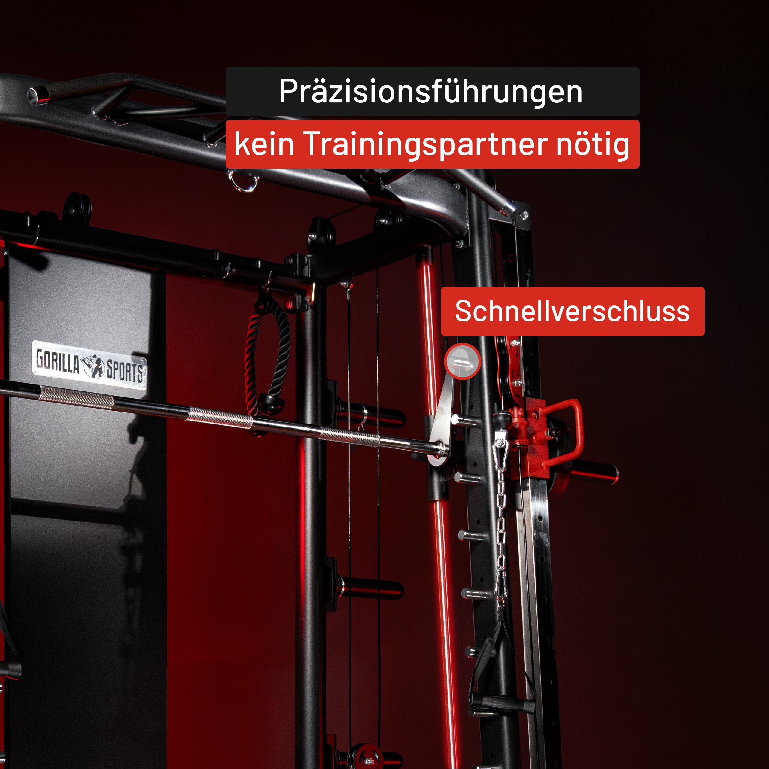 gorilla-sports-smith-machine-multipresse-mit-klimmzugstange-dipgriffen-und-kabel image 7