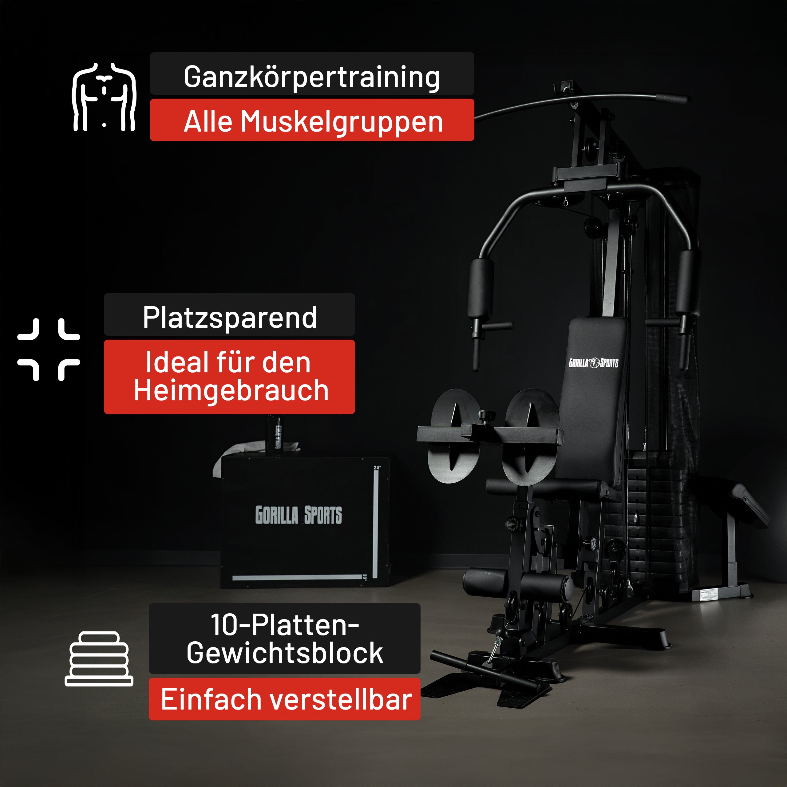 gorilla-sports-kraftstation-home-gym-multigym-inkl-steckgewichte image 3