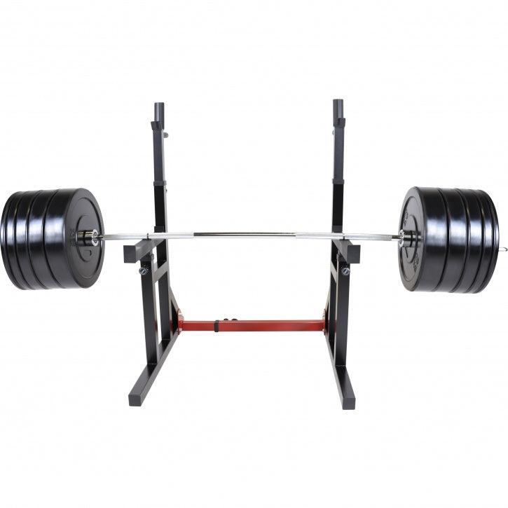 gorilla-sports-squat-rack-verstellbar-olympia-bumper-plate-langhantel-set-170-kg image 1