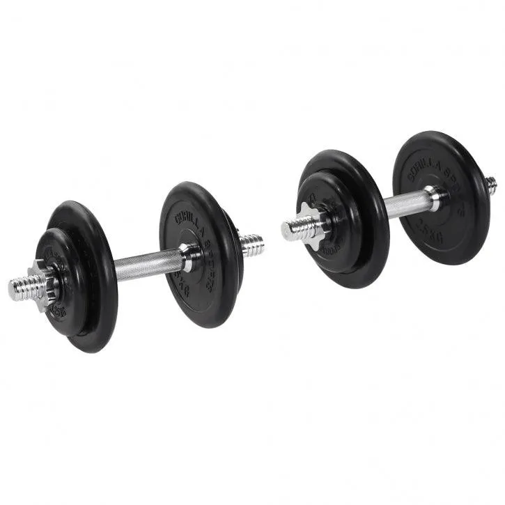 gorilla-sports-kurzhantel-set-gummi-20-kg-mit-sternverschl-ssen-2 image 1