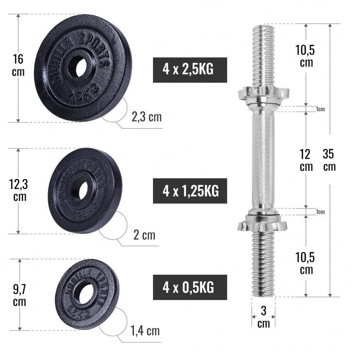 gorilla-sports-hantelset-2in1-gusseisen-22-kg-verstellbar image 6