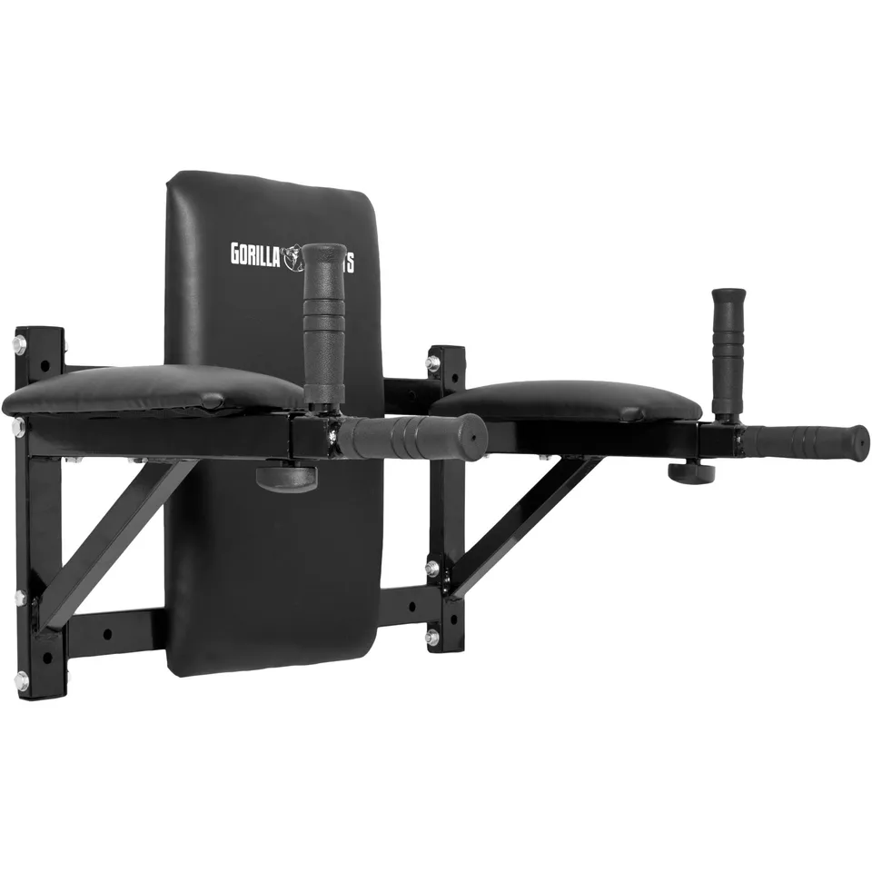 gorilla-sports-dip-station-mit-r-ckenpolster-zur-wandmontage image 1