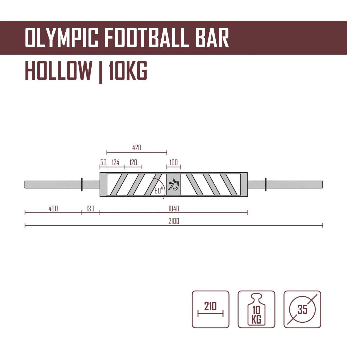 strength-shop-olympia-football-bar-spezial-langhantel-mit-neutralgriffen image 2