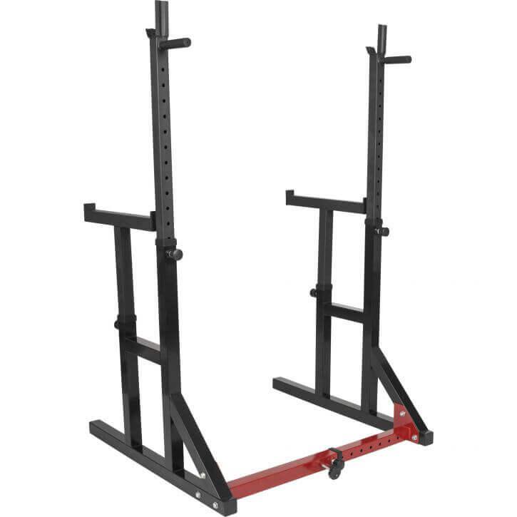 gorilla-sports-squat-rack-verstellbar-inkl-langhantel-set image 8