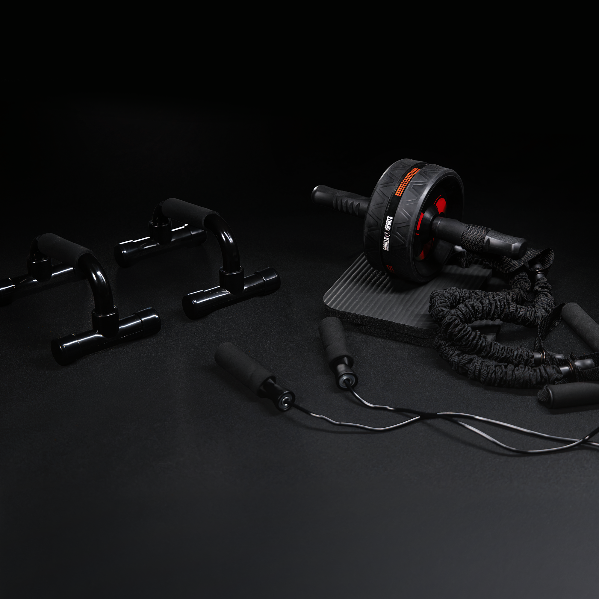 gorilla-sports-ab-roller-set-mit-kniematten-springseil-und-liegest-tzgriffen image 5
