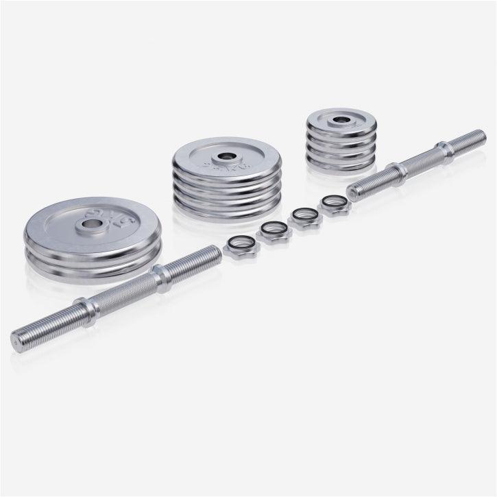 gorilla-sports-kurzhantel-set-chrom-30-kg-mit-sternverschl-ssen-2 image 4