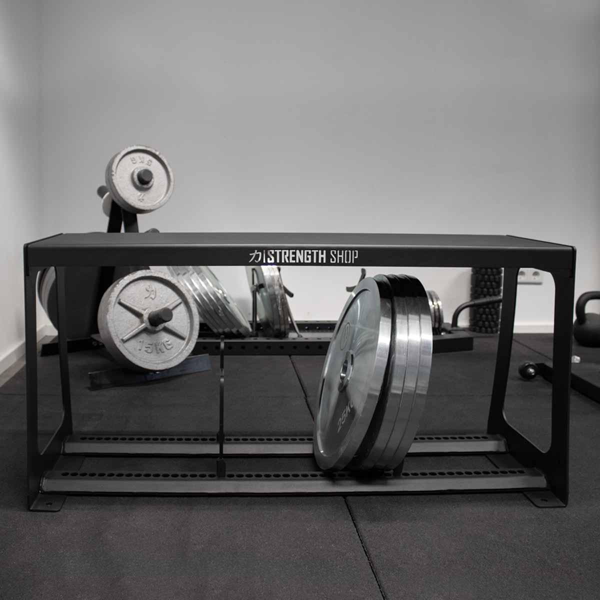 strength-shop-sitzbank-mit-scheibenaufbewahrung-plate-storage-bench-stahl image 4
