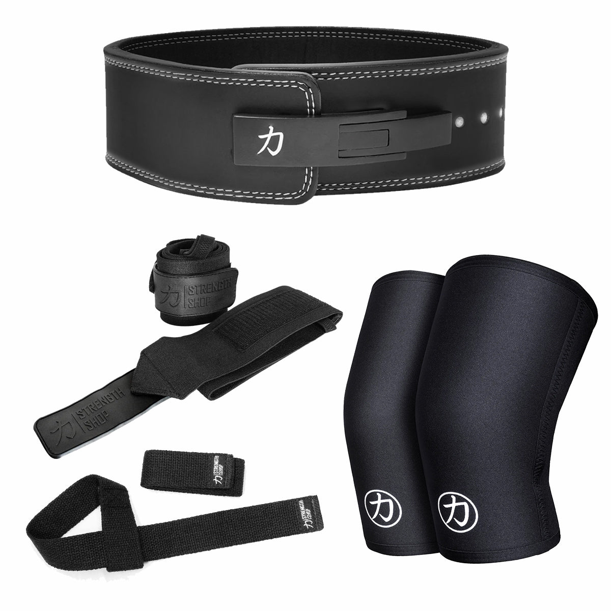 strength-shop-ultimate-strength-kit-stealth-13-mm-lever-belt-set-mit-sleeves-und image 1
