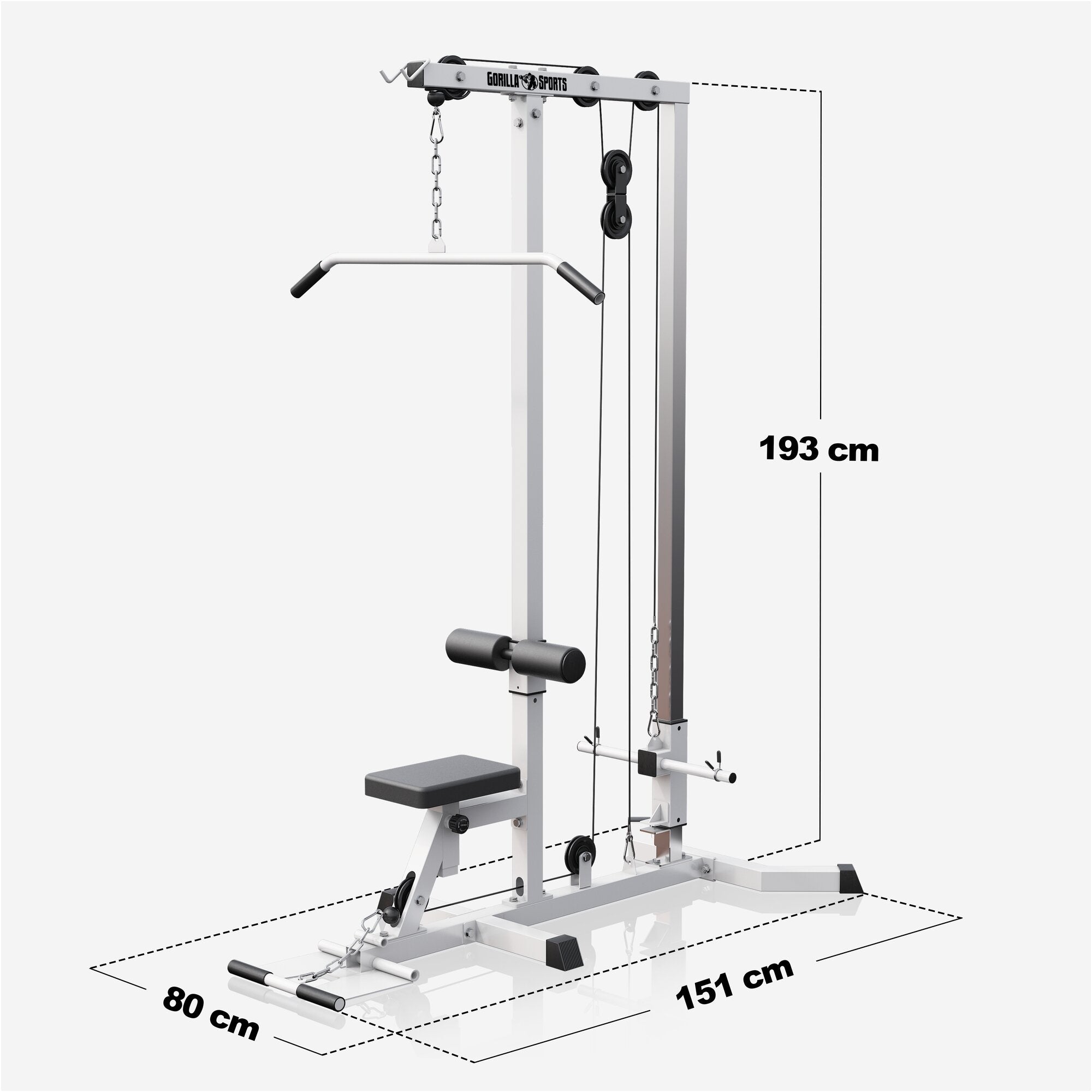 gorilla-sports-latzugmaschine-latzugstation-wei-schwarz image 6