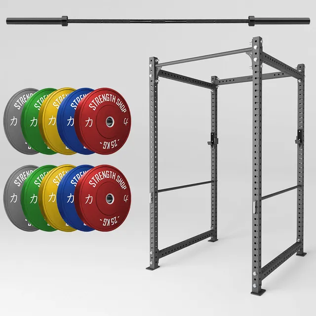 strength-shop-original-mrr-strength-bundle-rack-150kg-bumper-olympic-bar image 1