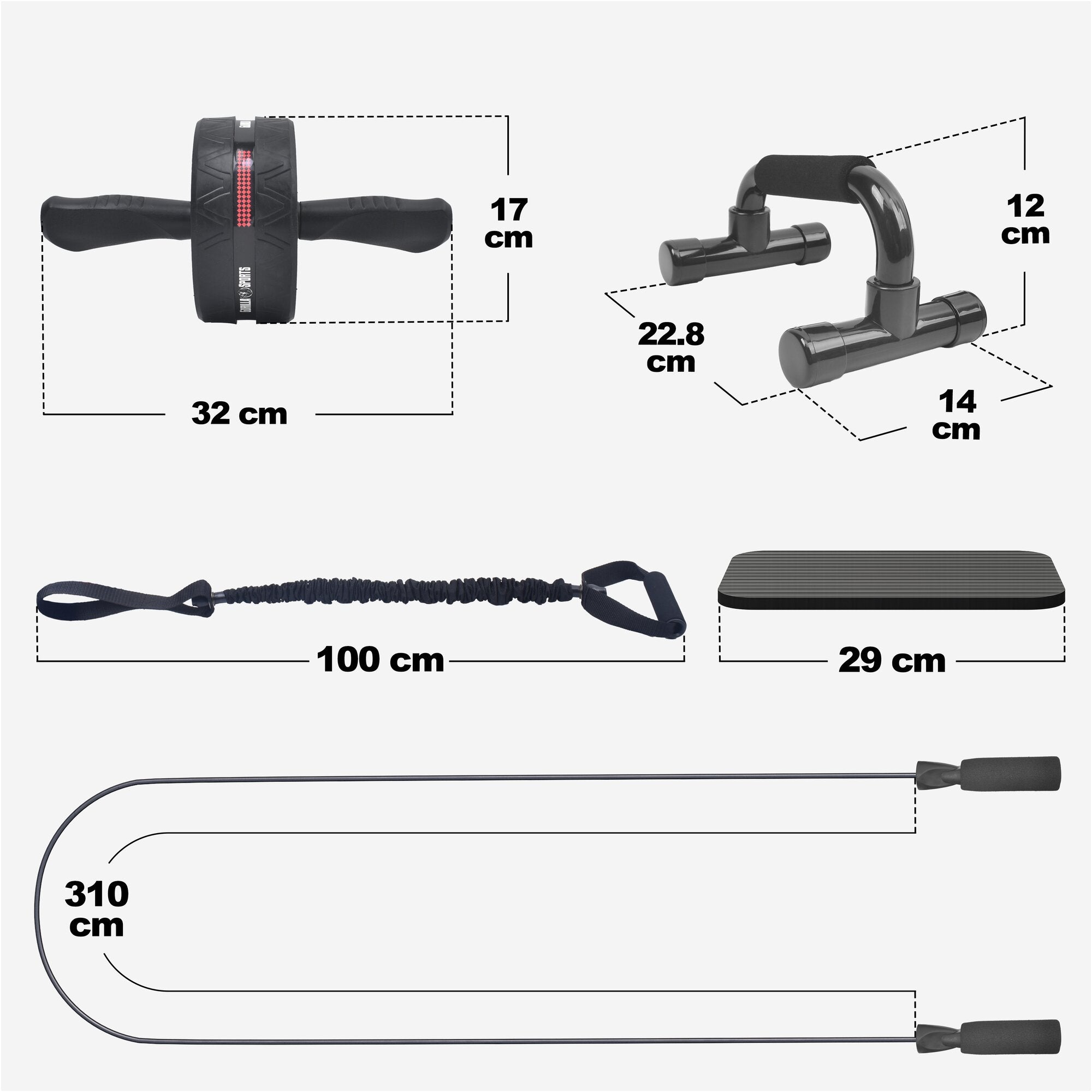 gorilla-sports-ab-roller-set-mit-kniematten-springseil-und-liegest-tzgriffen image 3