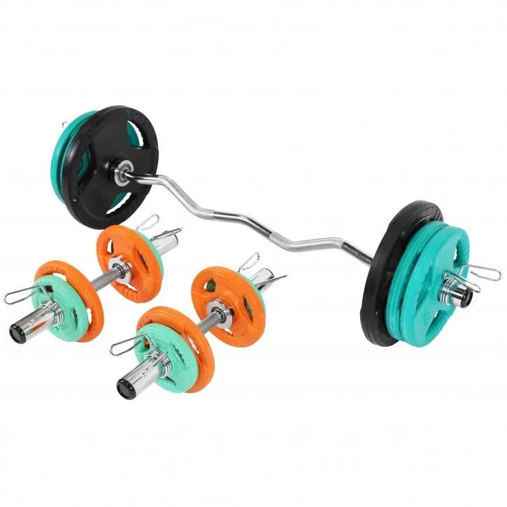 gorilla-sports-sz-curlset-gummi-gripper-75-kg-olympia-mit-verschl-ssen image 1