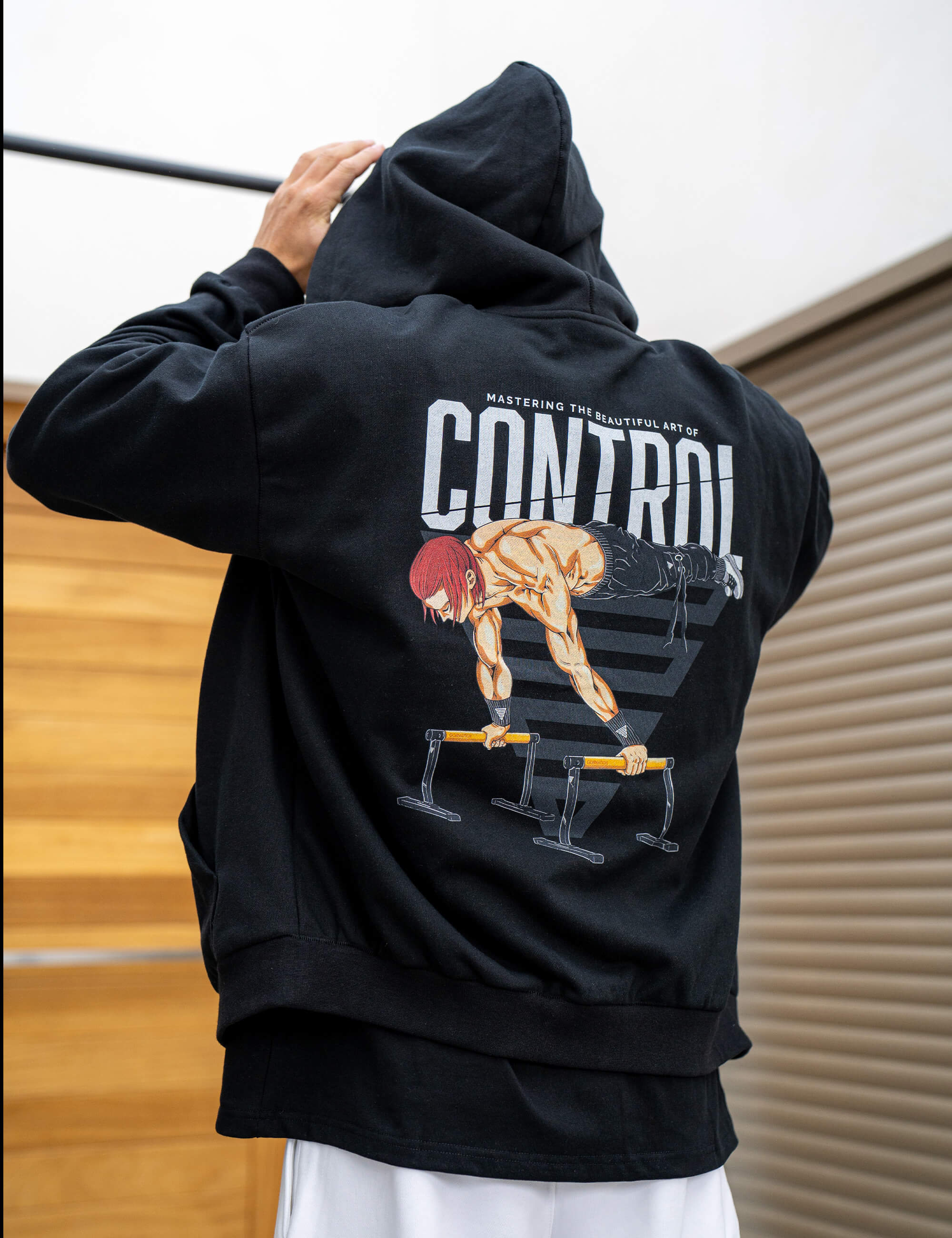 gornation-anime-oversized-zip-hoodie-control-limited-edition-baumwolle image 4