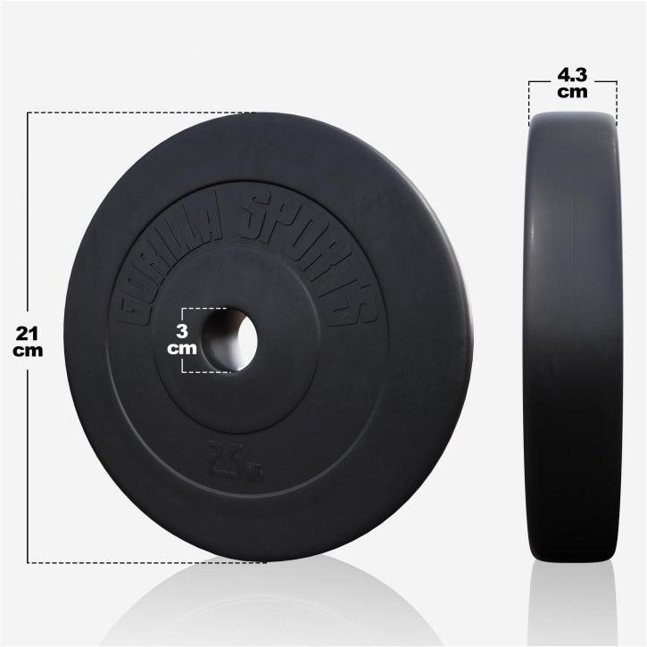 gorilla-sports-langhantel-set-kunststoff-60-130-kg-mit-sternverschl-ssen image 5