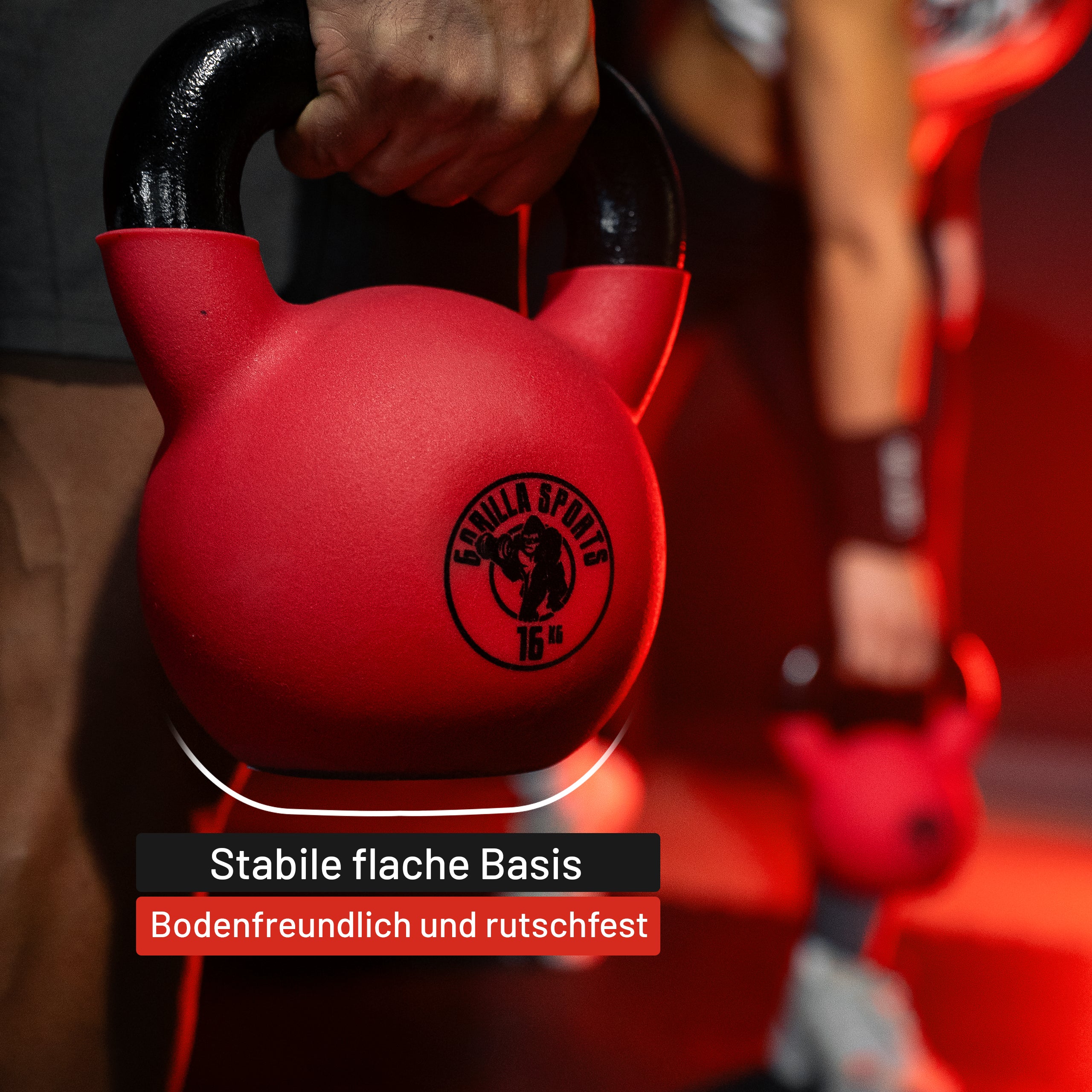 gorilla-sports-kettlebell-gusseisen-vinyl-rot-2-32-kg image 4
