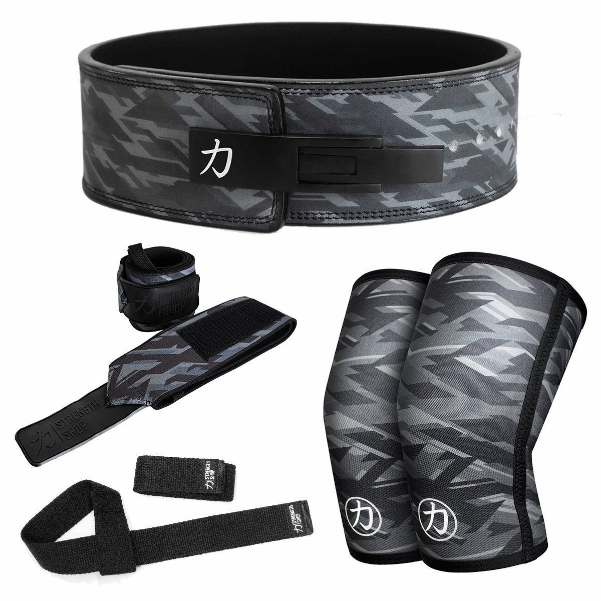 strength-shop-strength-kit-10mm-dark-camo-powerlifting-set image 1