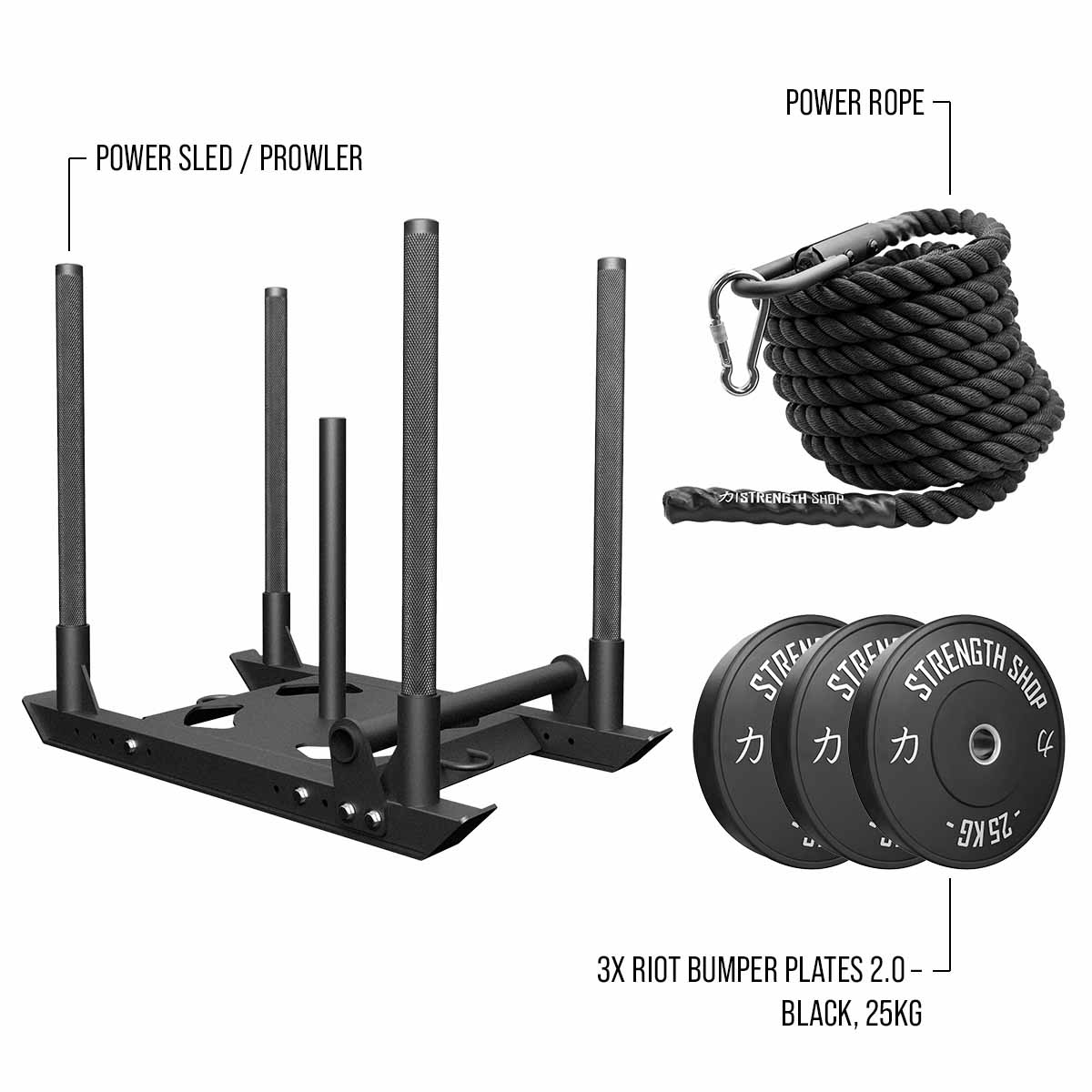 strength-shop-sled-pull-bundle-gewichtsschlitten-set-mit-bumper-plates-v2-und-po image 4