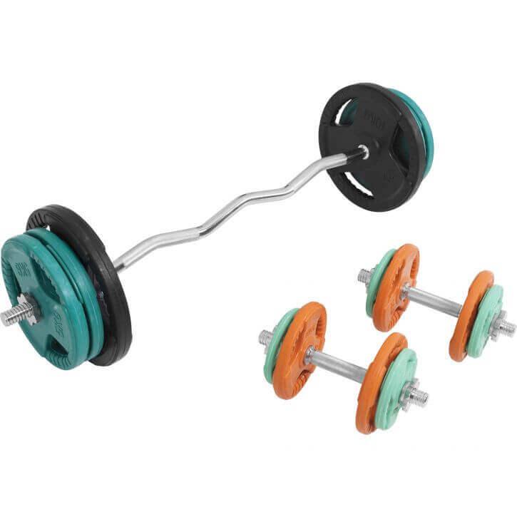 gorilla-sports-sz-curlset-gummi-gripper-70-kg-mit-verschl-ssen image 8