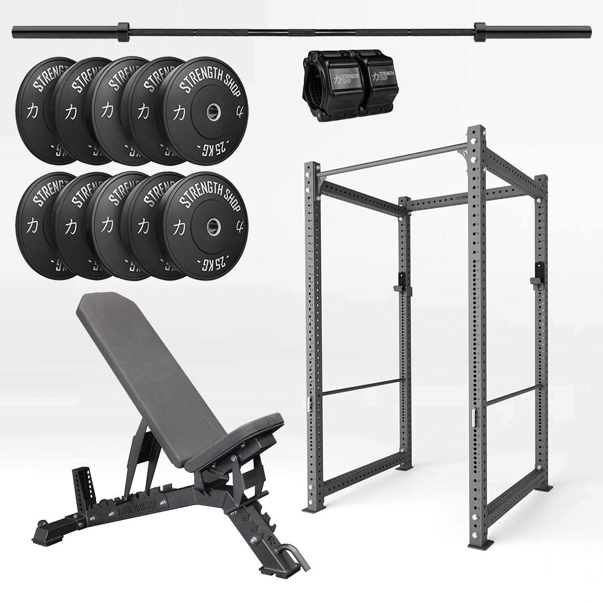 strength-shop-heavy-duty-home-gym-bundle-mit-riot-mrr-rack image 1