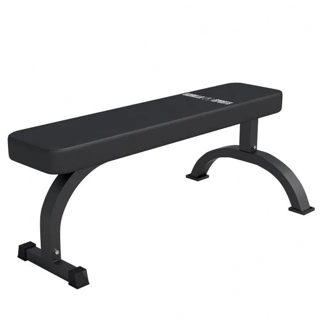 gorilla-sports-flachbank-massiv-in-schwarz-trainingsbank image 1