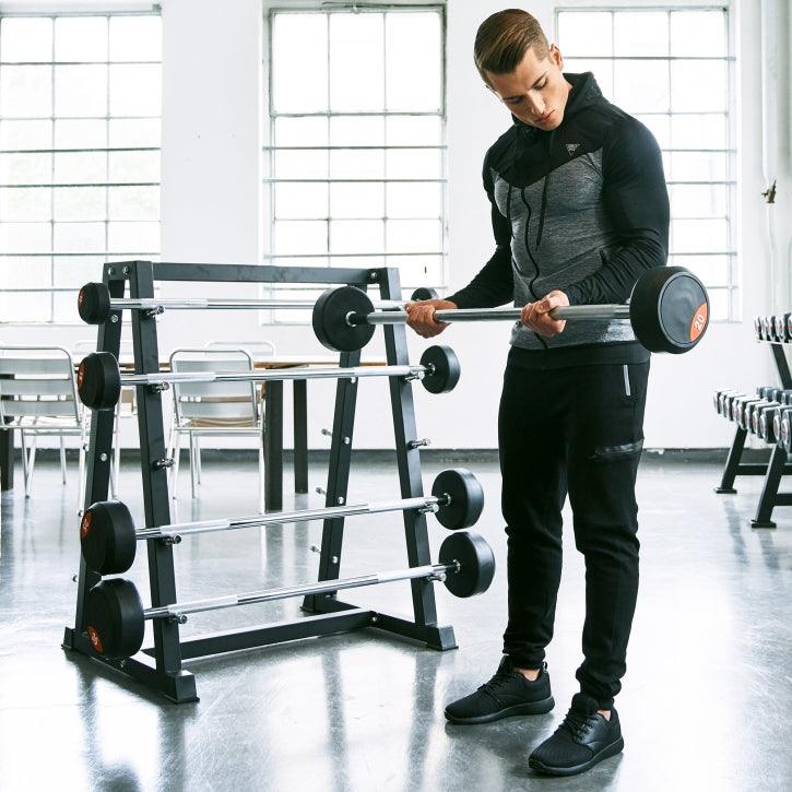 gorilla-sports-langhantelablage-rubber-barbell-rack-f-r-10-hantelstangen image 2