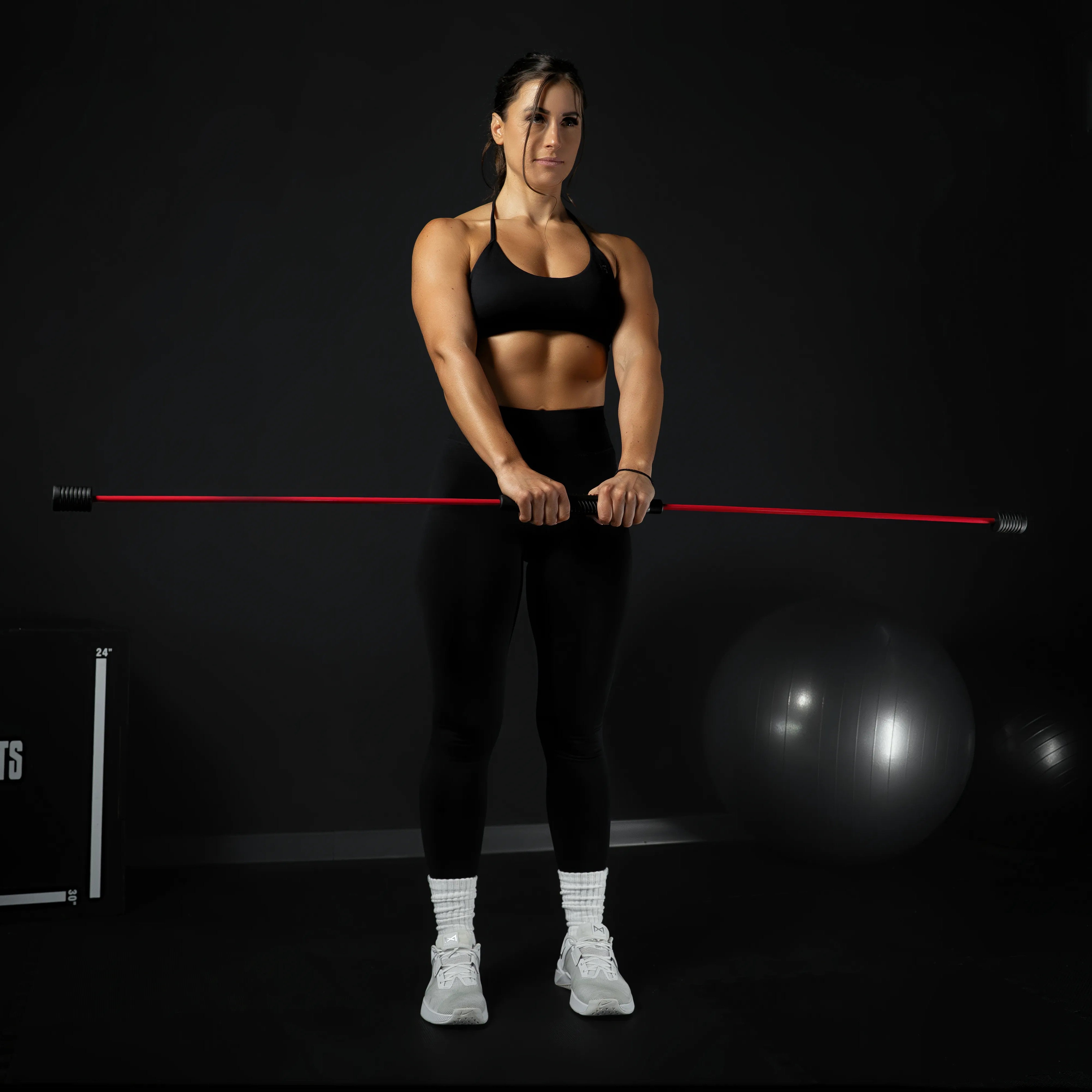 gorilla-sports-schwingstab-flexibel-160-cm-rot-schwarz image 2