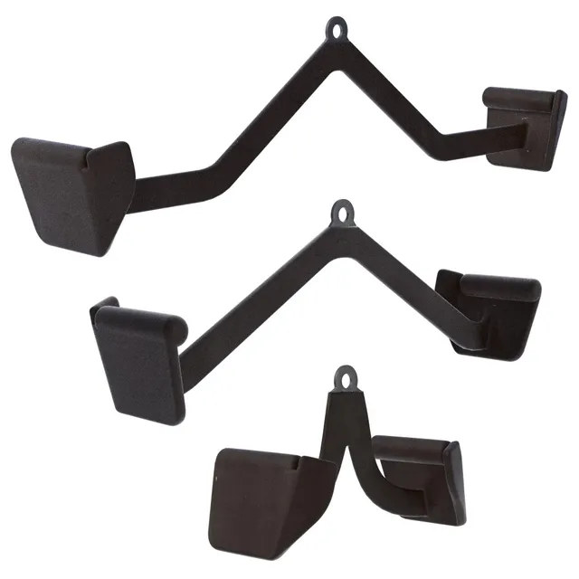 gorilla-sports-latzug-rudergriff-gummi-schwarz image 1