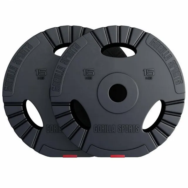 gorilla-sports-hantelscheibe-olympia-50-51-mm-kunststoff-gripper-gewichtsscheibe image 1