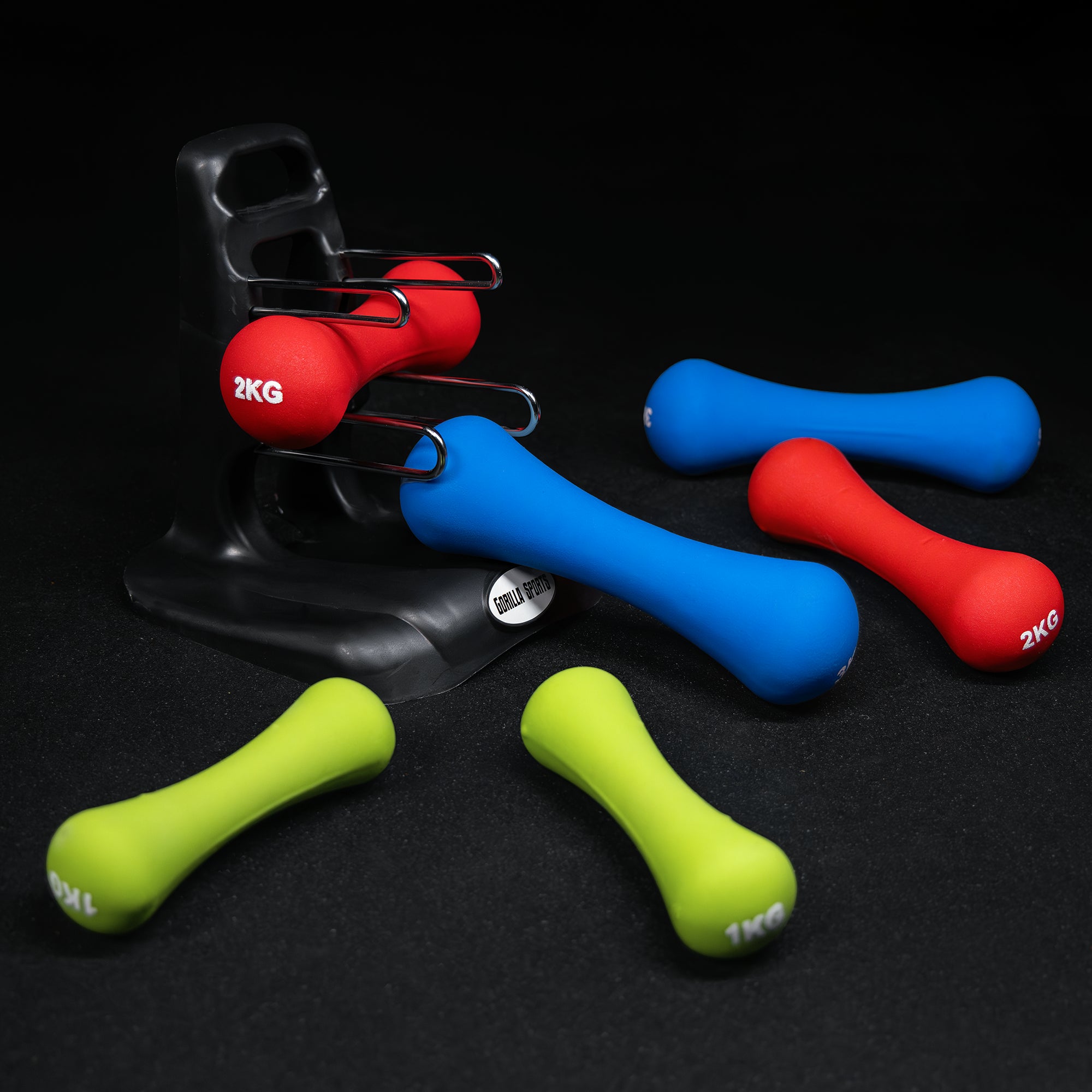 gorilla-sports-kurzhantel-set-gymnastik-neopren-12-kg image 4