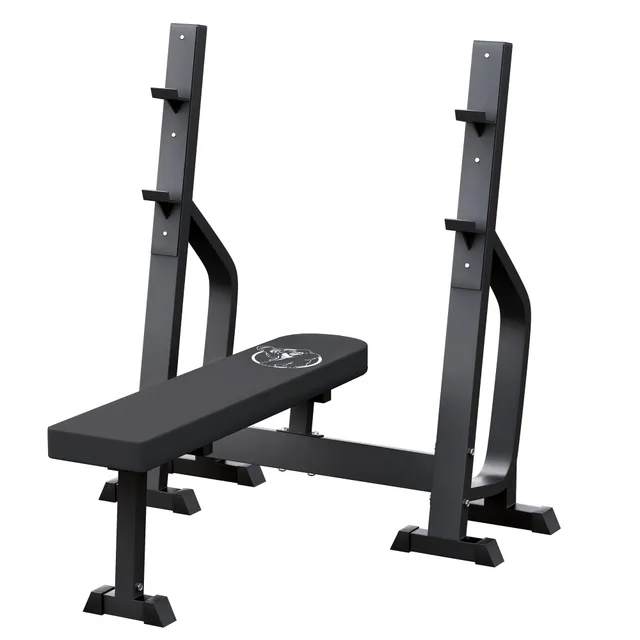 gorilla-sports-hantelbank-mit-2-ablagen-massive-dr-ckerbank image 1