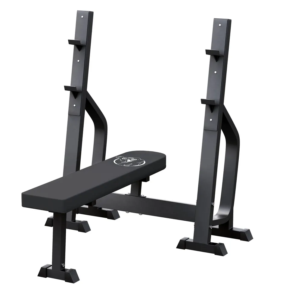 gorilla-sports-hantelbank-mit-2-ablagen-massive-dr-ckerbank image 1
