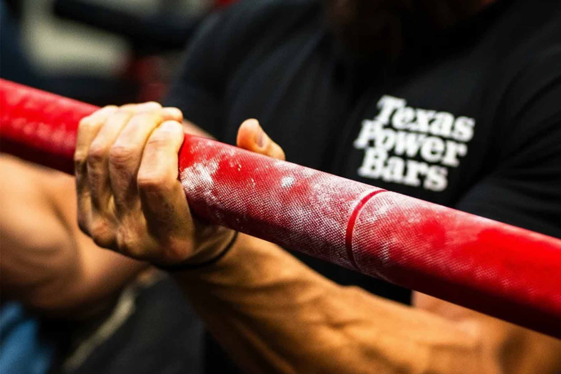 strength-shop-original-texas-fat-axle-power-bar-50mm-rotes-cerakote image 2