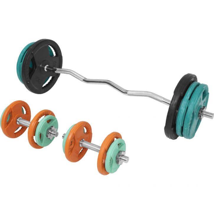 gorilla-sports-sz-curlset-gummi-gripper-70-kg-mit-verschl-ssen image 3