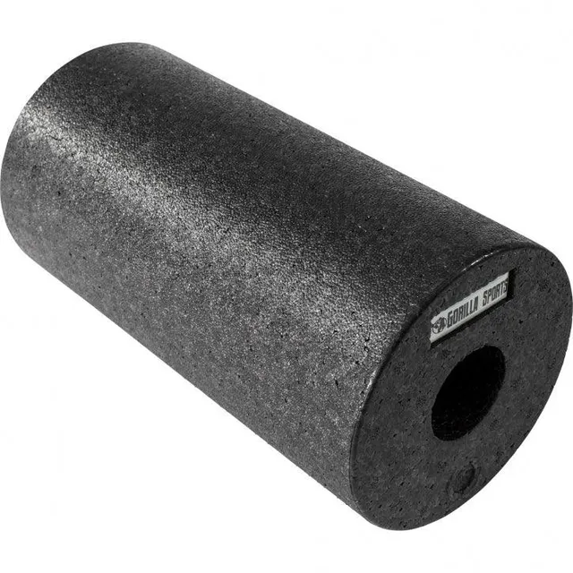 gorilla-sports-faszienrolle-mittel-hart-29-x-15-cm-schwarz image 1