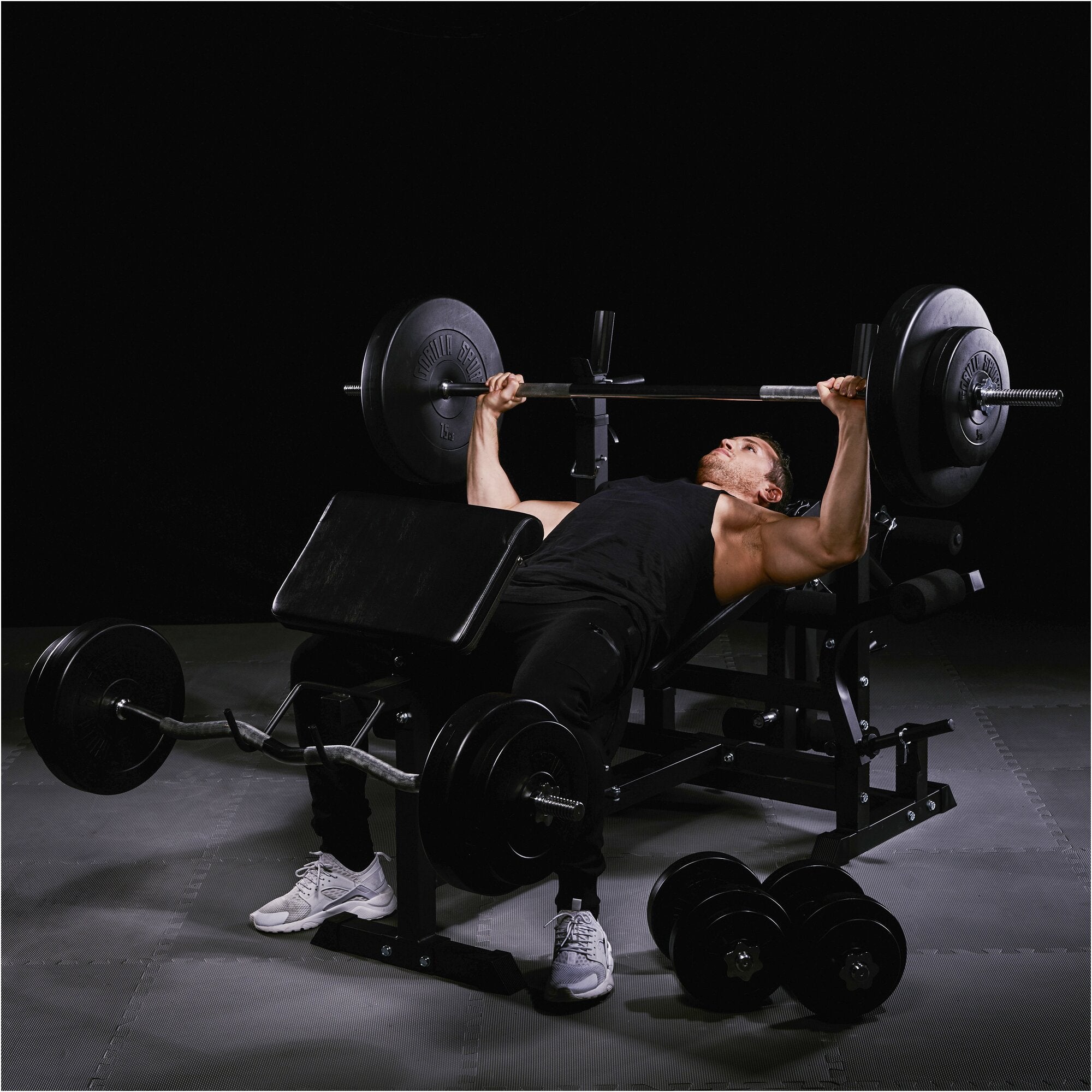 gorilla-sports-kraftstation-universal-home-gym-in-schwarz-oder-wei image 2