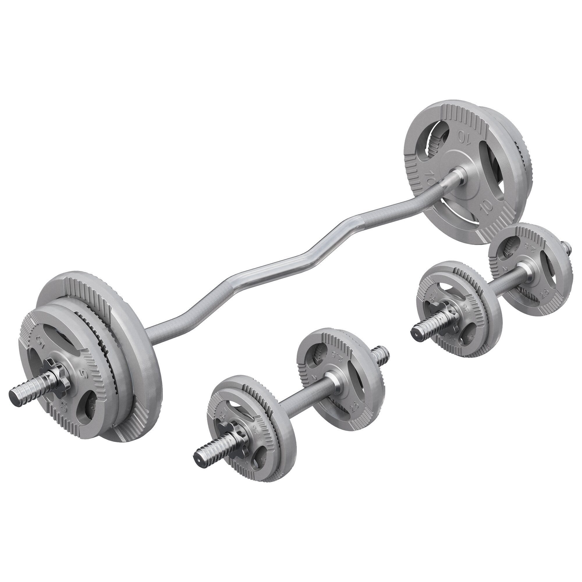gorilla-sports-sz-curlset-gusseisen-gripper-70-kg-mit-sternverschl-ssen image 1
