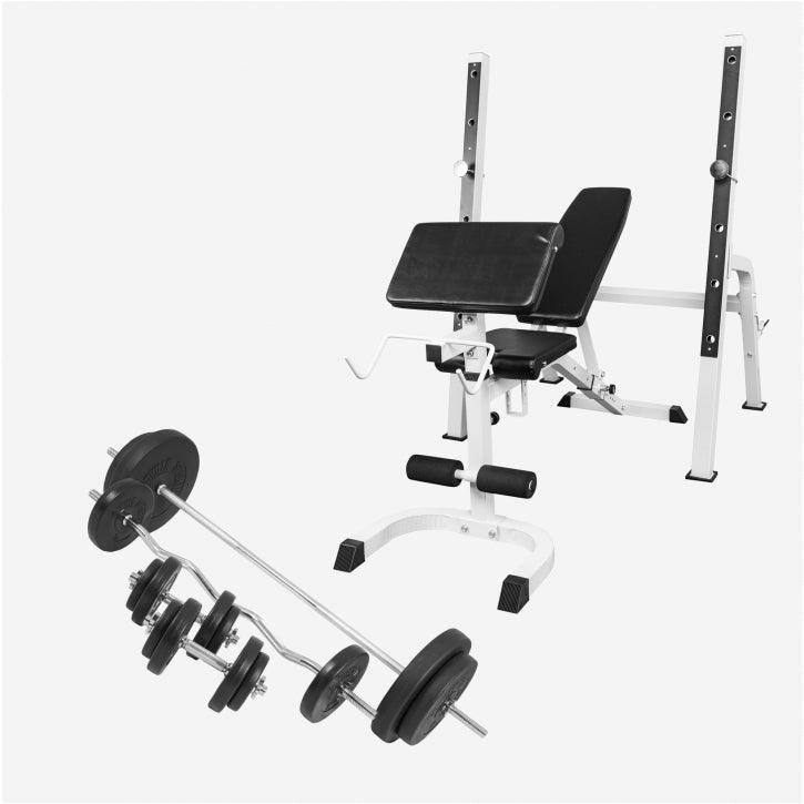 gorilla-sports-schr-gbank-mit-separater-ablage-inkl-langhantel-set-100-kg image 2