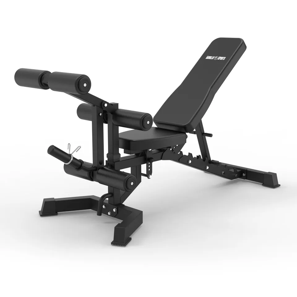gorilla-sports-hantelbank-mit-bein-bizeps-und-trizeps-aufsatz-380-kg image 1