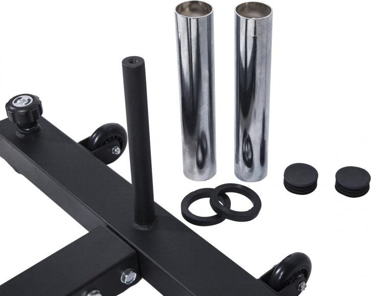 gorilla-sports-squat-rack-inkl-olympia-langhantelset-profi-140-kg image 7
