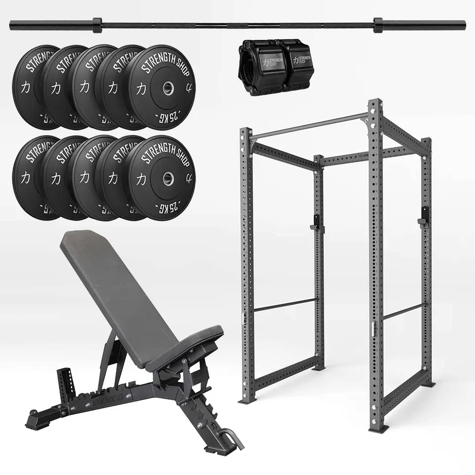 strength-shop-heavy-duty-home-gym-bundle-mit-riot-mrr-rack image 1