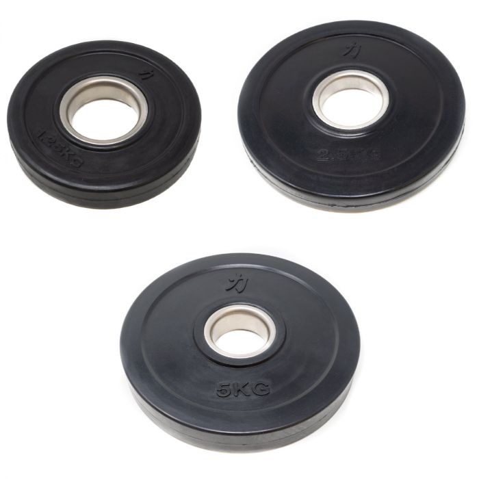 strength-shop-gummierte-hantelscheiben-schwarz-1-25-5-kg-fractional-plates image 1