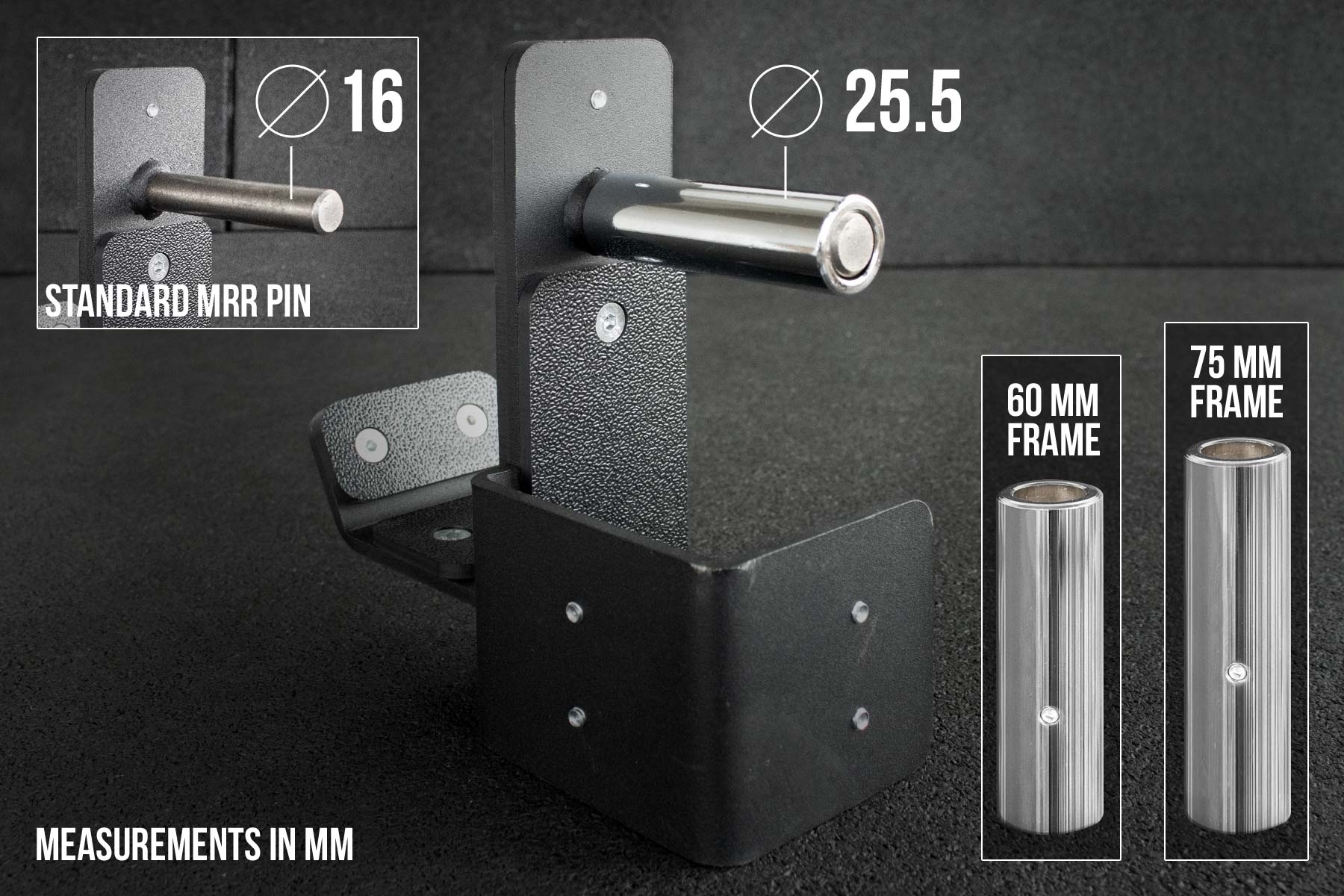 strength-shop-pin-adapter-mrr-kompatibel-f-r-60-mm-75-mm-racks-verchromt image 3