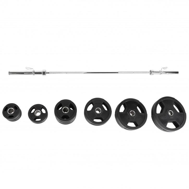 gorilla-sports-langhantel-set-olympia-kunststoff-gripper-130-kg-218-cm image 4